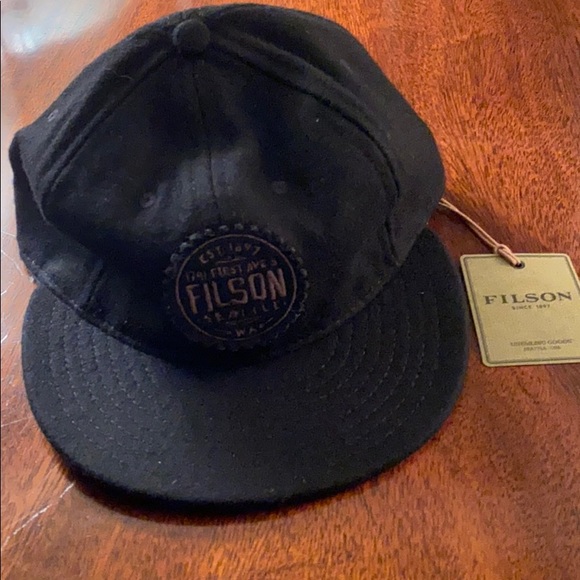 Filson Other - Filson Jackson Black Wool Cap Discontinued Style